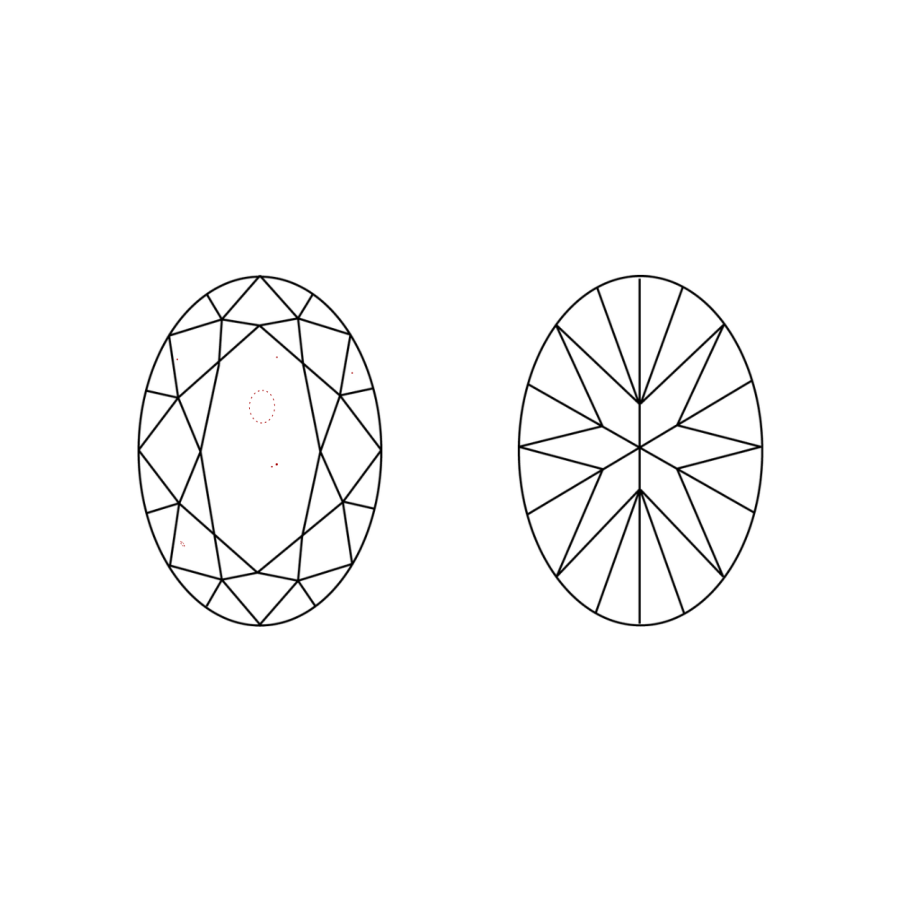 IGI LG436056078 clarity diagram (not a product photograph)