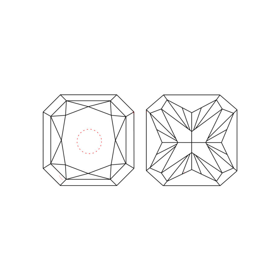 IGI LG468194121 clarity diagram (not a product photograph)