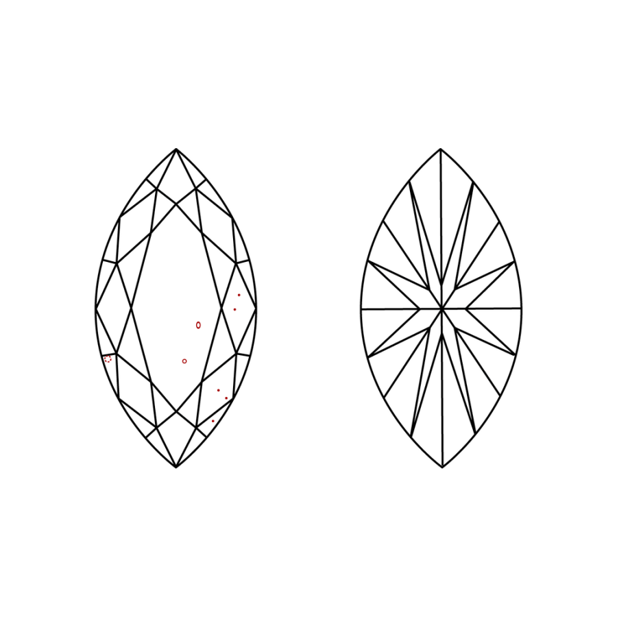IGI LG785610217 clarity diagram (not a product photograph)