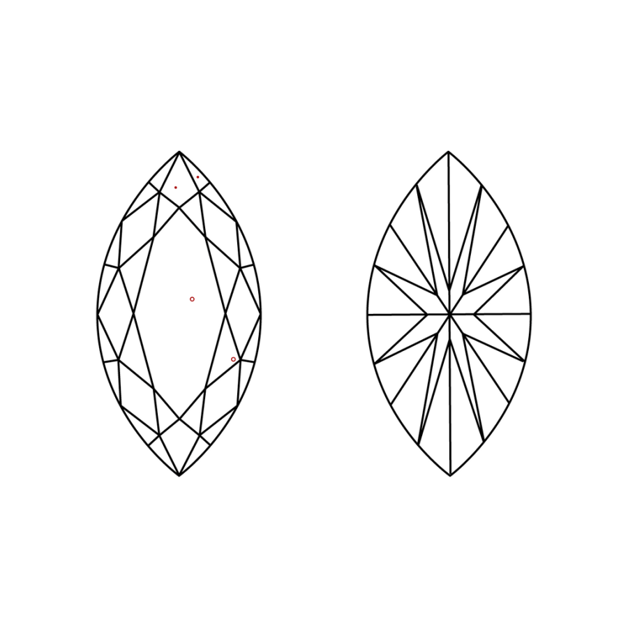 IGI LG805691891 clarity diagram (not a product photograph)