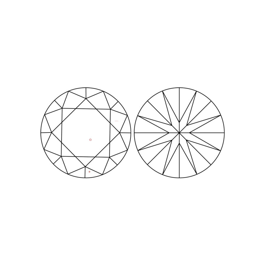 IGI LG806603374 clarity diagram (not a product photograph)
