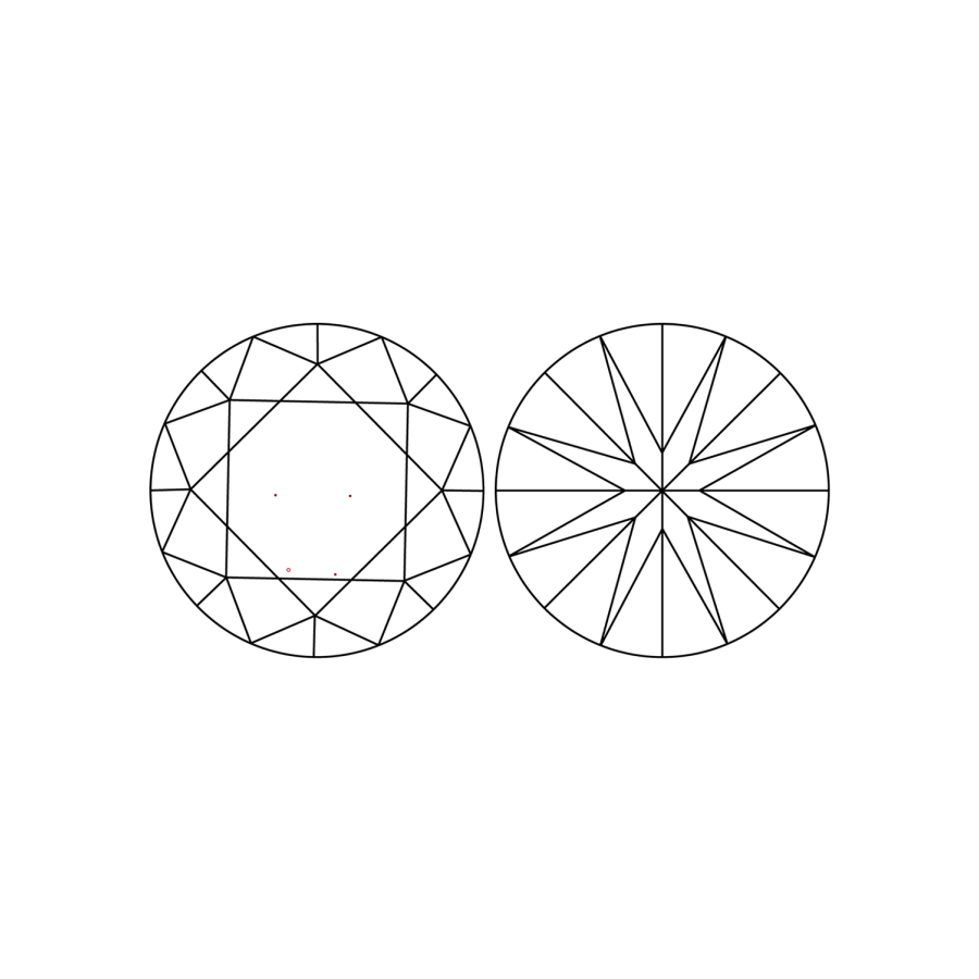 IGI LG809602198 clarity diagram (not a product photograph)