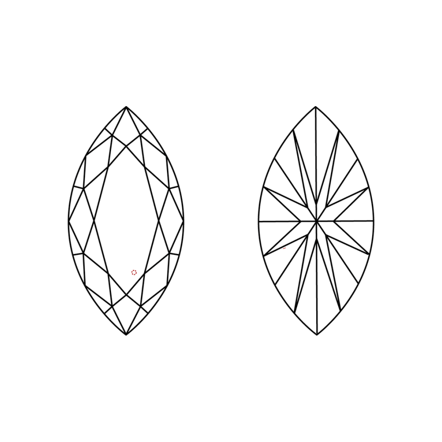 IGI LG812606081 clarity diagram (not a product photograph)