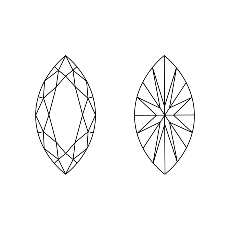 IGI LG816608424 clarity diagram (not a product photograph)