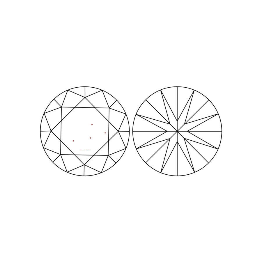 IGI LG826629090 clarity diagram (not a product photograph)