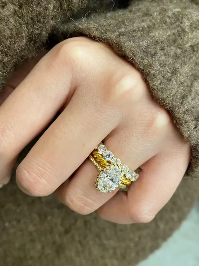 Rings shown in a buyer-provided photograph